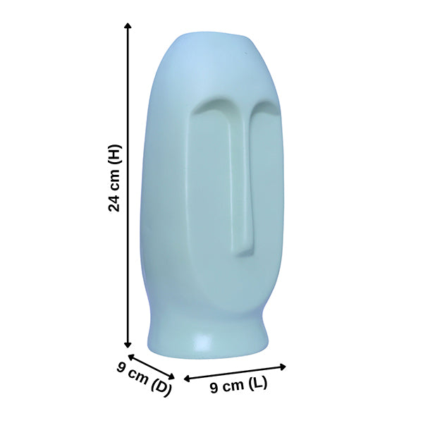 Human Face Glass Vase