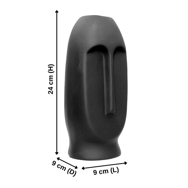 Human Face Glass Vase