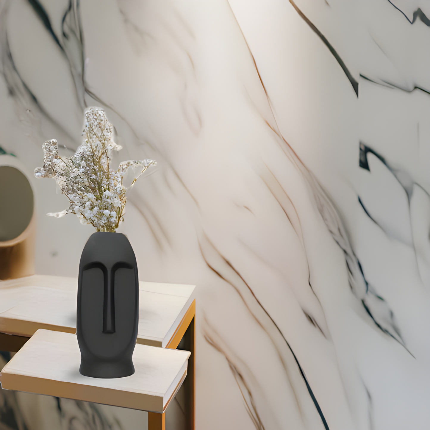 Human Face Glass Vase