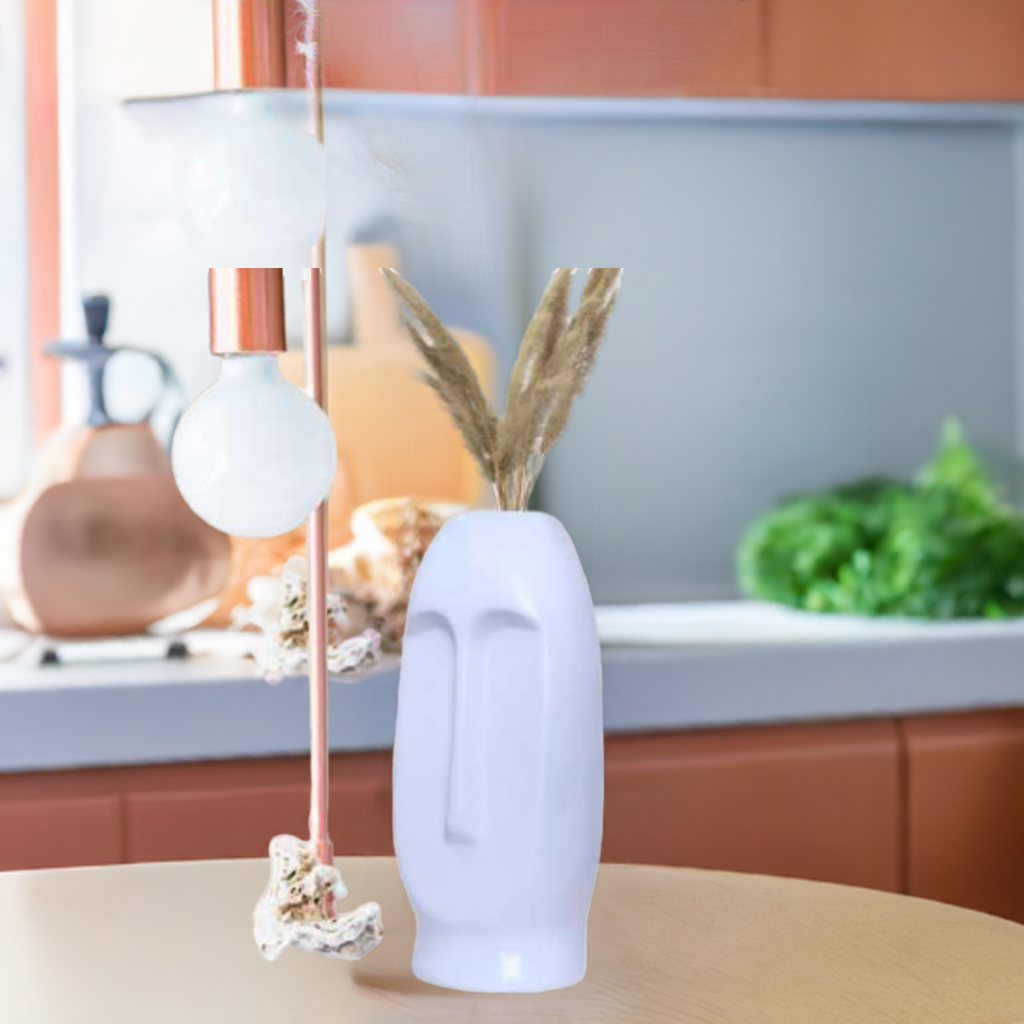 Human Face Glass Vase
