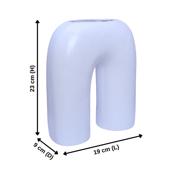 U shaped Glass Vase