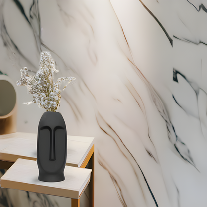 Human Face Glass Vase