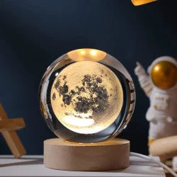 A Dazzling image of the 3D Moon crystal ball