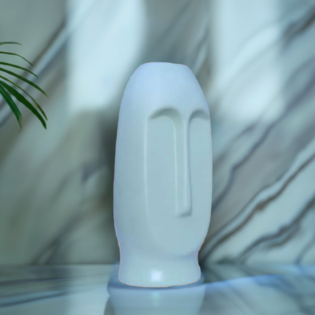 Human Face Glass Vase