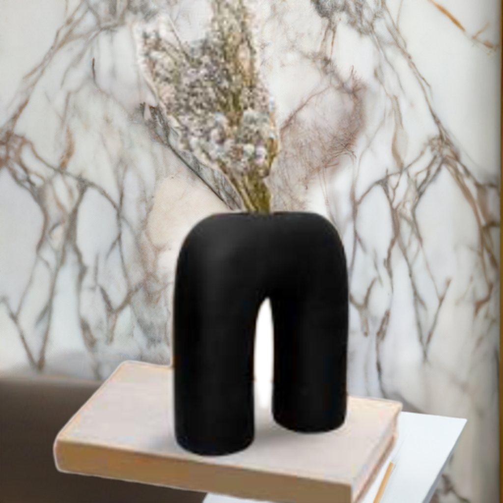 U shaped Glass Vase