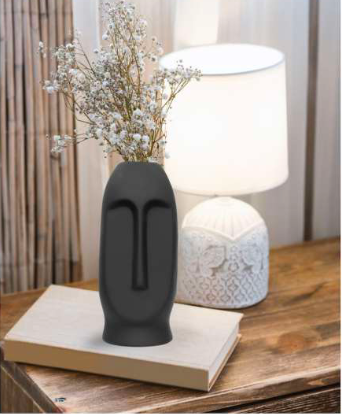 Human Faced Glass Vase 