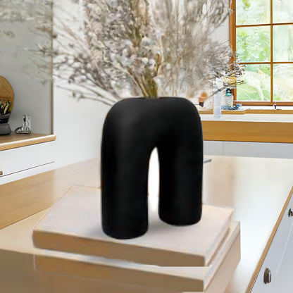 U shaped Glass Vase